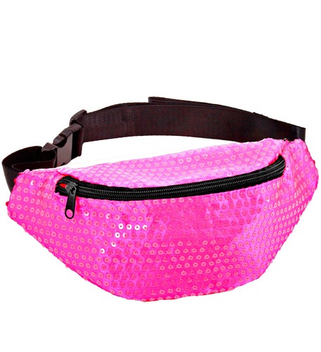 Neon pinke pailletten - neon,