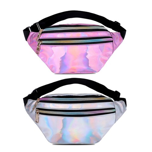 Damen bauchtasche glitzer bunt - bauchtasche,