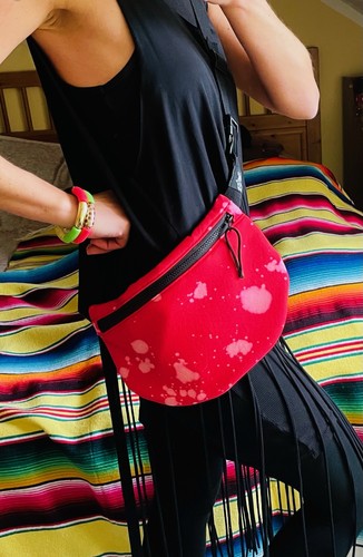 Bauchtasche batik pink - xl,