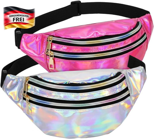 Bauchtasche damen glitzer - 2,